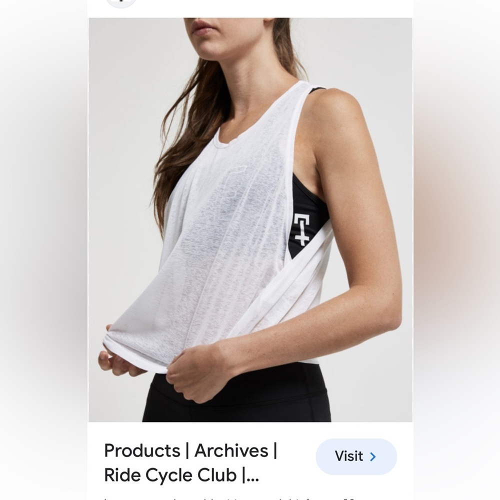 Cnew 2pc ride cycle club apparel tank and sports bra Small 0699 #3👠